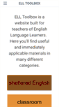Mobile Screenshot of elltoolbox.com
